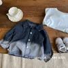 Vestes enfants dégradé couleur Denim manteau 2023 à la mode printemps automne garçon personnalité mode beau décontracté Cool haut