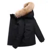 Herrarna Down Mens Jacket Designer Puffer Coat Warm Winter Classic Bread Clothing Fashion Couples