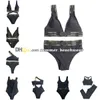 Sexig V Neck Badkläder Kvinnor Två bit Swimsuit Summer Beach Surfing Bikini Set High midjebaddräkt