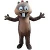 Costume de mascotte d'écureuil Chipmunk, costumes de dessin animé, vêtements de performance de carnaval, tenue publicitaire