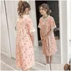 Kraamjurken Dollplus borstvoeding slaapkleding schattige print nachthemd voor vrouw jurk pijama's zwangerschap verpleegkundige nachtdress drop deli dhjho