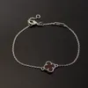 2023 Fashion Brand Four Leaf Clover Bracelet Women's Mini Single Flower Mother Shell Bracelet High Quality 316L Titanium Steel Designer Bracelet Small Gift