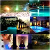 Decorazione per feste Luci a LED sommergibili impermeabili Ip68 integrate in 10 perline con telecomando a 24 tasti 16 colori che cambiano sott'acqua Nig Dhebj