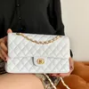 Luxe Dames cc CF woc heren clutch bags Cross Body Schouder dame Totes handtas klassiek lamsleer Designer tassen Gouden ketting bal gewatteerd Avondsling hobo cosmetische tas