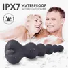 Massaggio prostatico maschile vibrante senza fili Plug anale ButtPlug G-Spot Stimolare vibratore in silicone Giocattoli sexy per uomo Gay2440