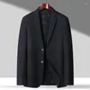 Men's Suits Autumn Oversized Business Casual Blazer Classic Style Black Printed Fashion Male Brand Suit Jacket Plus Size 8XL