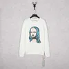 Offs Heren designer hoodies Off ow Chao merk high street ronde hals Pullover Sweater Mona Lisa olieverfschilderij onderjas Trendy coole knappe kwaliteit hoodie