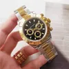 Klassieke herenhorloges 40 mm wijzerplaat Master automatisch horloge Model Mechanisch horloge Rond roestvrijstalen polshorloge Luxe saffier waterdichte horloges Gif