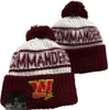 2023 Washington Beanie WAS Baseball North American Team Side Patch Winter Wool Sport Knit Hat Skull Caps Beanies A7