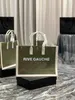 9A Рив Гош Женская тенденция Роскошная дизайнерская сумка большая сумка с вышивкой сумка для покупок верхняя одежда для покупок Пляжные сумки дорожная кожаная сумка через плечо Текстиль