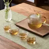 Tea Cups Japanese Glass Master Cup Household Set Simple Small Thick Hammer Pattern Teacup Clear Wine Single