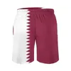 Pantalones cortos para hombres Anime Beach Bandera de Qatar Estiramiento suelto Vintage Deportes masculinos Cordón ajustable Transpirable Secado rápido