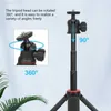 Selfie Monopiedi Treppiedi Treppiede Supporto Vlogging Universale leggero con morsetto per telefono Rotazione a 360 gradi Altezza regolabile Selfie Stick Pography L230913