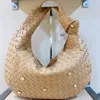 Petit sac de sac créateur Hobo Woven Twisted Sac de qualité supérieure de design rivet Rivet Fashion Tote Sac Womens Handbag 230815