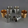 Bicchieri a doppia parete per caffè, succhi, acqua, vino, birra, tazze in acciaio inox, bicchieri, bicchieri, whisky