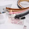 Belts Fashion PU Patent Leather Tassel Pendant Thin Belt Women's Trendy Personality Y2k Colorful Waistband Jeans Dress Accessories