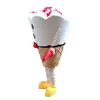 Costume mascotte cono gelato Top Cartoon personaggio a tema anime Carnevale unisex per adulti taglia Natale compleanno festa abito da esterno