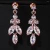 Stud Earrings Bettyue Arrival Charming Leaves Shape Design Earring Shiny Cubic Zircon Dress-Up For Female Fashion Party Delicate Jewelry