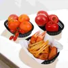 Тарелки, 12 шт., корзина для гамбургеров с картофелем фри, сервировочные корзины, ресторанные принадлежности, кухонные пластиковые подносы для ресторанов