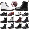 Dr Martins Buty Doc Martens Designer Boot Martin Men Men luksusowe trampki Triple czarne białe klasyczne kostki krótkie botki zimowe śnieg na zewnątrz ciepłe buty