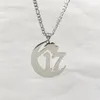 ICP stort kapitel 17 Ouija MacC Juggalo Pendant Charms Rostfritt stål NK Curb Chain Necklace 4mm 18-32 tum silver312d