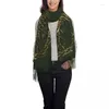 Etnische kleding gepersonaliseerde print groene en gouden levensboom sjaal dames heren winter warme sjaals Yggdrasil sjaal wrap