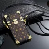 Leather Chain Cross-body Womens Designer Phone Cases For Iphone 12 12pro 12promax 12min 11 X Xs Xr Designer Old Flower Phonecases 7 8 7p 8p