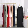 Vêtements ethniques Abaya Musulman Dubaï Femmes Hijab Robe décontractée Eid Prière Porter Jilbab Long Khimar Couverture complète Soft Stretch Grande Robe