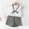 Kledingsets Meisjes Set Zomer Babymeisjeskleding Soort Mouw T-Shirtaddshorts 2 Stuks Kinderpakken Drop Delivery Kinderen Moederschap Dhkpb