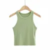 Débardeurs pour femmes Casual Débardeur Femmes Hors Épaule Été Sans Manches Tops Côtelés O Cou Corset Basic Blanc Crop Noir Vert Bleu