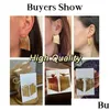 Stud Fashion Statement Ohrringe für Frauen Gold Farbe Quaste Lange Ohrring Weibliche Anhänger Schmuck Zubehör Valentinstag Geschenke Drop Dhwnv