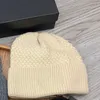 White Wool Knit Beanie Hat Beanie/Skull Caps Winter Beanie Stretch Outdoor Breathable Hat