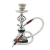 Outro cachimbo de água de vidro para jardim doméstico com pinças de tigela de cerâmica Mangueira de narguilé completa Shisha Nargile Sheesha Narguile Chicha Hookah Water Pipe 230912