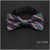 Bow Ties Christmas Tie Herr Fashion Black Knot Bowtie Business Wedding Men Formal Nathtie For Accessories Drop Delivery Otln3