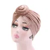 Mode noué velours femmes Turban Vintage gros noeud élastique bandes de cheveux doux solide filles bandeau chapeaux accessoires nouveau