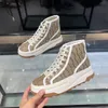 Designer Tennis 1977 Shoe Running shoes Casual Shoes high top Women Letter Sneaker Beige Ebony Canvas Shoe Luxury Fabric Trims Shoes Thick soled shoes 03