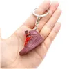 3D Basketball Shoe Keychain Stereoscopic Sneaker Key Chain Rainbow Color Mod Keychains Bag Pendant Top Quality Drop Delivery