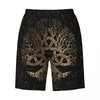 Pantaloncini da uomo Albero della vita con Triquetra su Futhark Boardshorts Mens Dry Board Yggdrasil Costume da bagno Costume da bagno stampato personalizzato