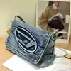 Retro elegante denim saco feminino moda ombro axilas saco leve flip macio bolsa de alta qualidade