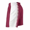 Pantalones cortos para hombres Anime Beach Bandera de Qatar Estiramiento suelto Vintage Deportes masculinos Cordón ajustable Transpirable Secado rápido