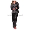 Women's Sleep Lounge Women's Sleepwear Pajamas For Women Winter Long Sleeves Sexy Lingerie Satin Pajama Sets Female Night Clothes Silk Pyjamas LoungewearL230913