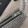 Fashion Designer Diamond Bag Chain Mesh Rhinestone pouch 17cm With Gift Box and dust bag202U