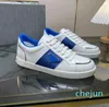 White Leather Calfskin Brushed Sneakers Shoes High Quality Brands Comfort Outdoor Triangle Trainers Men's Casual Walking