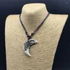 Anhänger Halsketten Imitation Elfenbein Halskette Adler Mann Retro Frauen Schmuck Afrika Tribal Stil Yak Knochen Amulett Geschenk