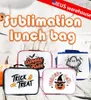 US warehouse Sublimation Neoprene Lunch Bag for Kids, Insulated Lunch Box Tote for Women Men Adult Teens Boys Teenage Girls Toddlers Printed Image Freely DIY Bag