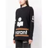 23ss Isabel marant New Designer Pullover Sweatshirt Fashion Hoodie Classic Hot Letter Casual Loose Fitting Medium Length Bottom Shirt Women Long Sleeved Sweater