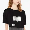23 Summer Isabel Marants designer t shirt French Letter Sequin Print Casual Versatile Pullover Women's Short Sleeve T-shirt