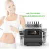 Professionell bantmaskin 6 i 1 80K Ultraljud Kavitation Vakuum Radiofrekvens RF Lipo Laser Belly Fat Burner Machine