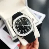 럭셔리 남성용 클래식 시계 브라운 다이얼 40mm 디자이너 고무 밴드 Sapphire Crystal Glass 자동 기계식 고품질 Montre De Luxe Watch Factory