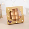 Envoltório de presente janela clara eid mubarak caixa doces biscoito chocolate caixas de embalagem ramadan decoração casa 2023 islâmico muçulmano festa decoração